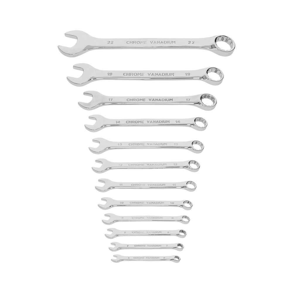 Zestaw kluczy oczkowo-płaskich uniwersalny 6-22 mm Mega 35342