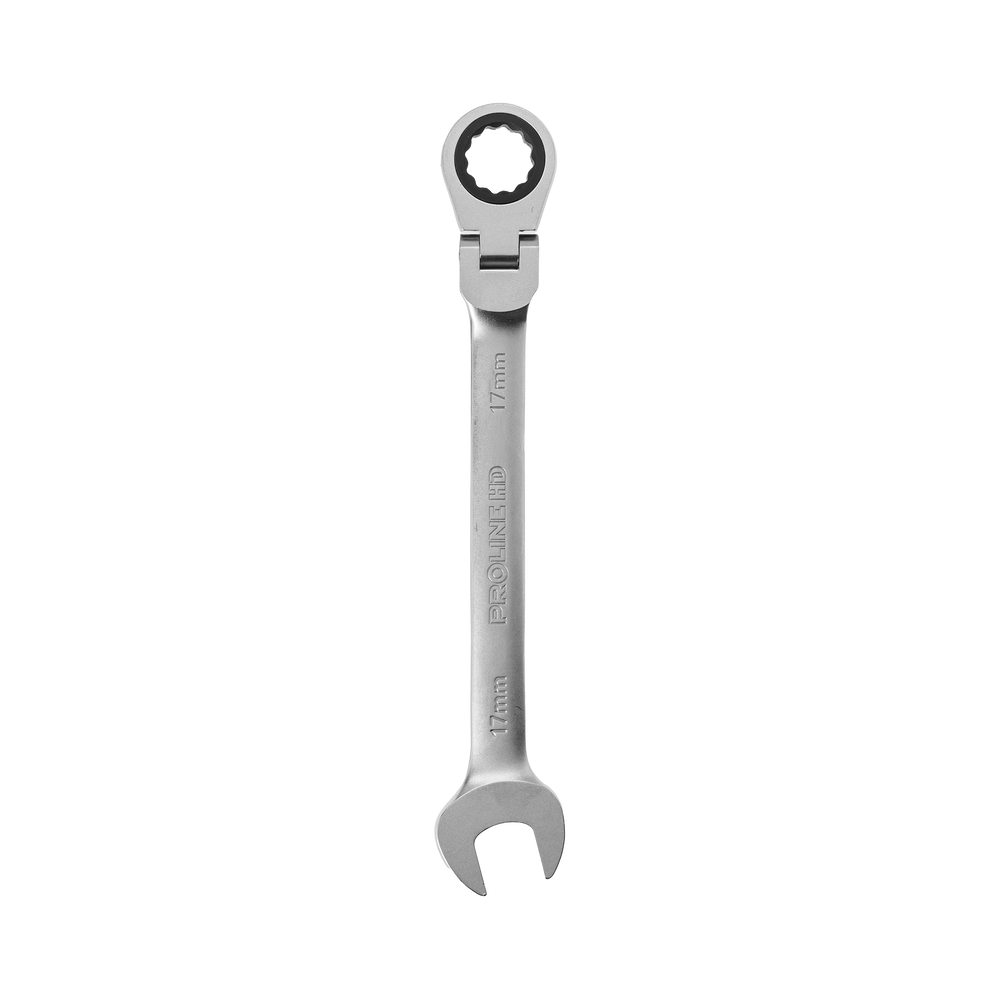 Klucz oczkowo-płaski z grzechotką i przegubem 10 mm hd Proline 35450