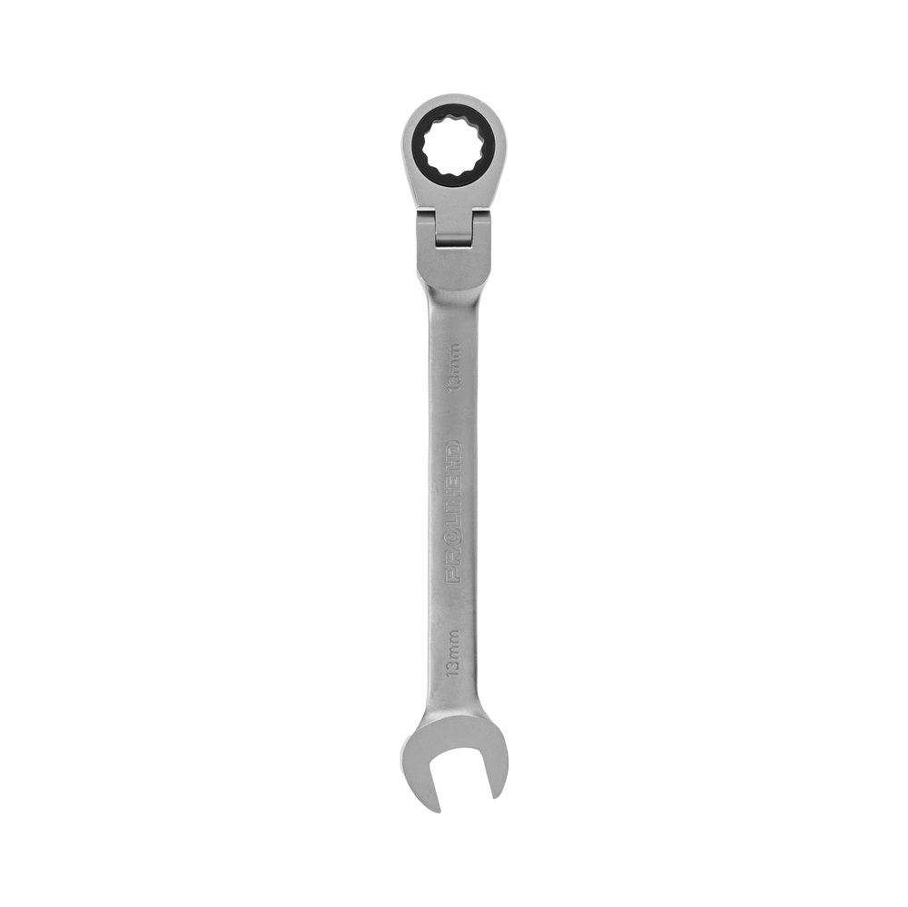 Klucz oczkowo-płaski z grzechotką i przegubem 13 mm hd Proline 35453
