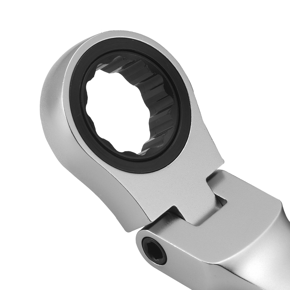 Klucz oczkowo-płaski z grzechotką i przegubem 17 mm hd Proline 35457