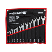 Klucze oczkowo płaskie CRV 6-22 mm zestaw 12 elementów Proline 35662