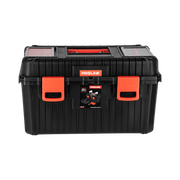 Skrzynka narzędziowa z 2 klamrami ABS 585x360x337 tacka Proline 35715