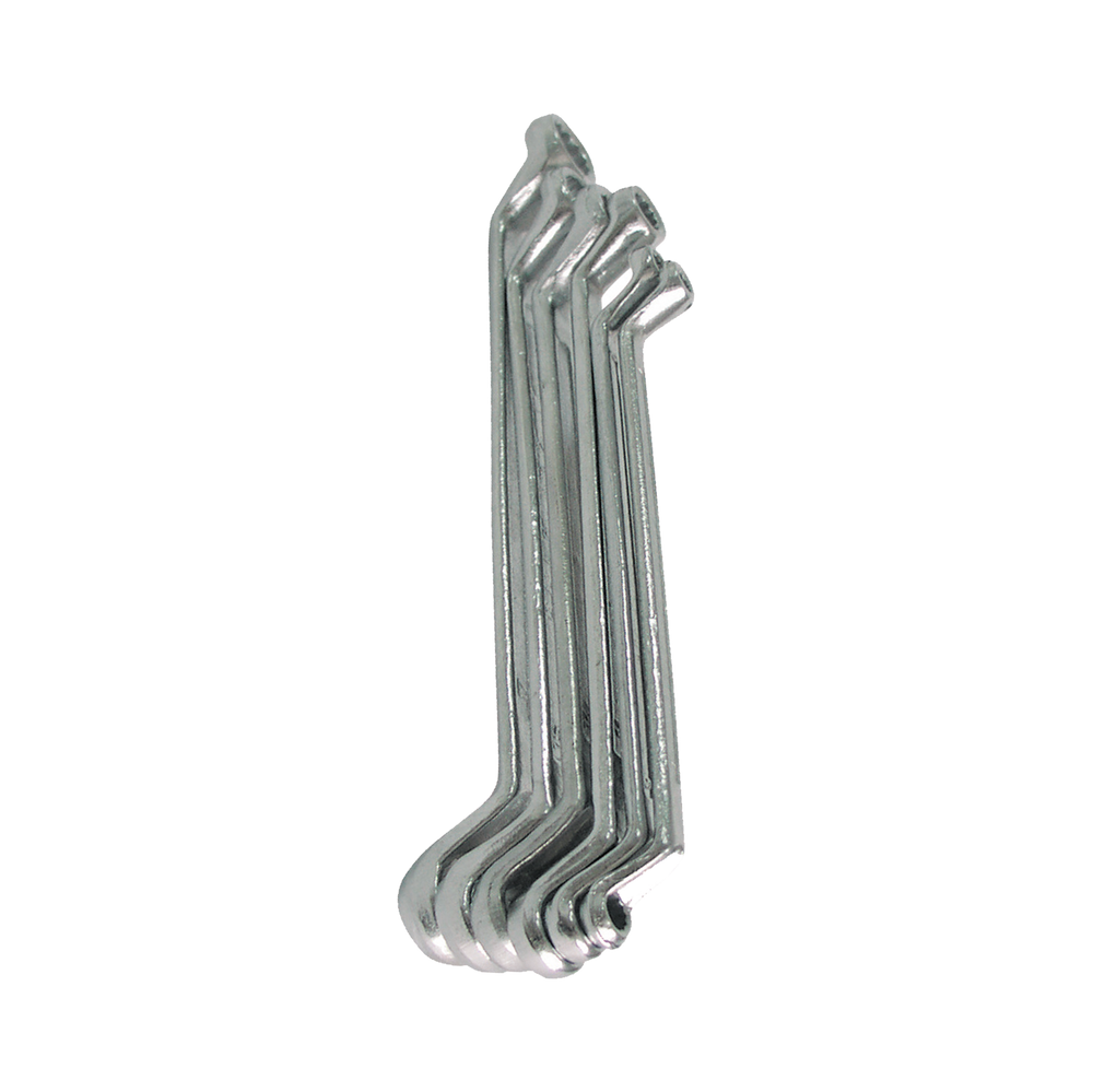 Klucze oczkowe odgięte 6 elementów 6-17 mm Mega 36006H
