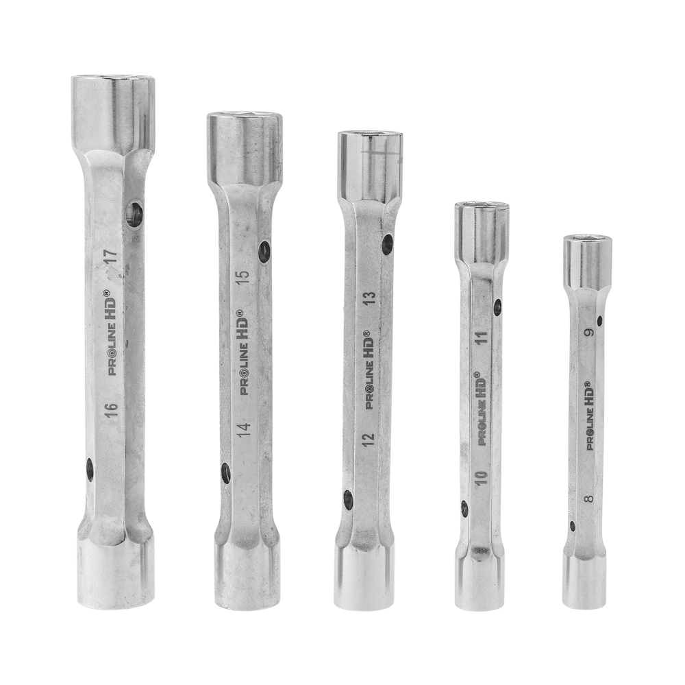 Klucze rurowe dwustronne 5 elementów 8-17 mm DIN896 Proline 36215