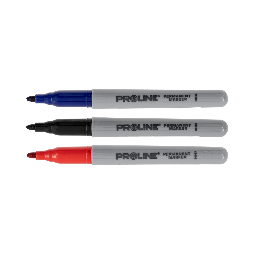 Markery permanentne okrągłe 3 sztuki Proline 38031