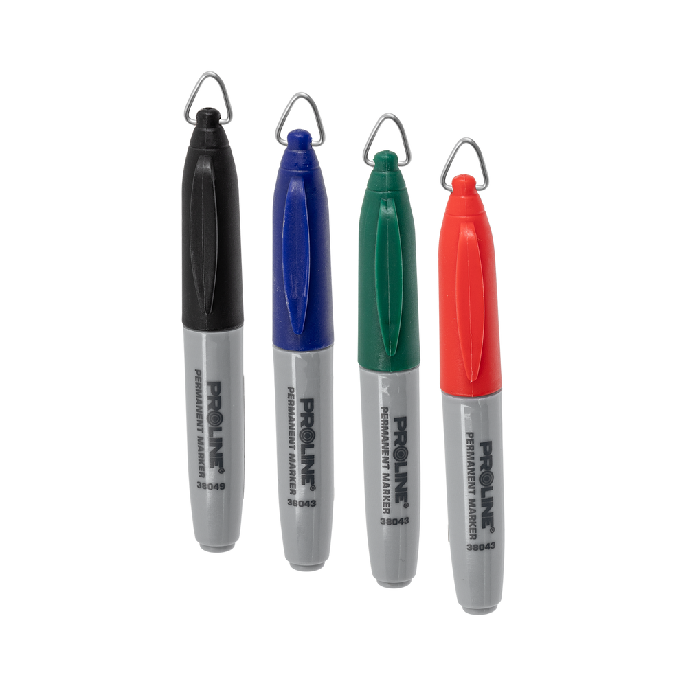 Markery permanentne mini 4 sztuki 4 kolory Proline 38041