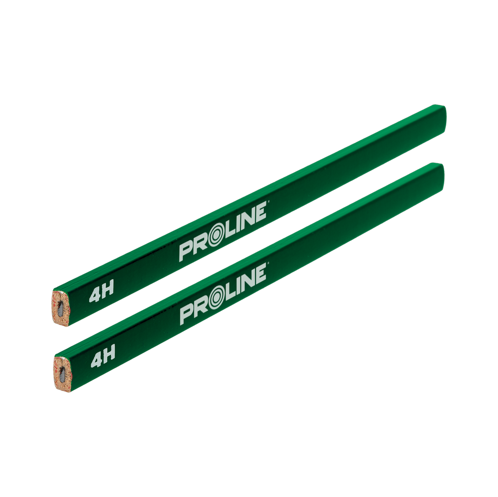 Ołówek murarski twardy zielony 4H 245 mm 2 sztuki Proline 38102