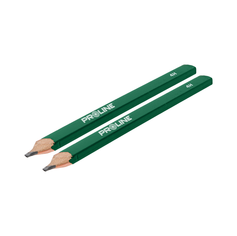 Ołówek murarski twardy zielony 4H 245 mm 2 sztuki Proline 38102