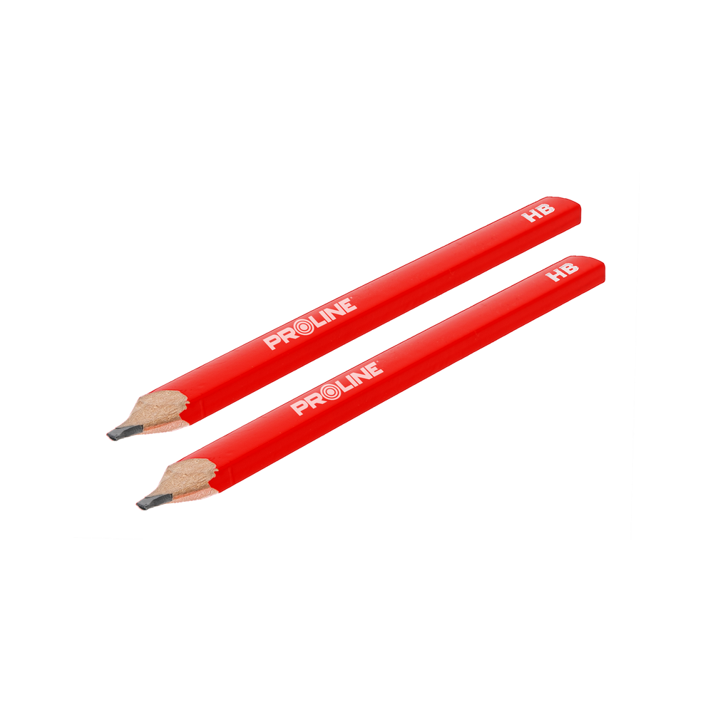 Ołówek stolarski miękki czerwony hb 245 mm 2 sztuki Proline 38202