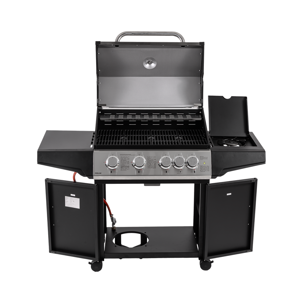 Grill gazowy czarny 15,75 kW 4+1 Proline 40212