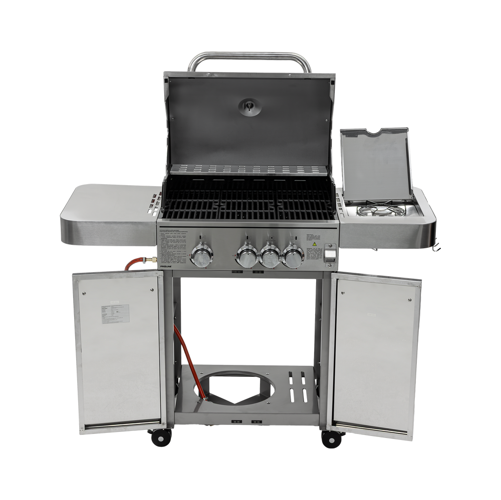 Grill gazowy nierdzewny 13,65 kW 3+1 Proline 40213