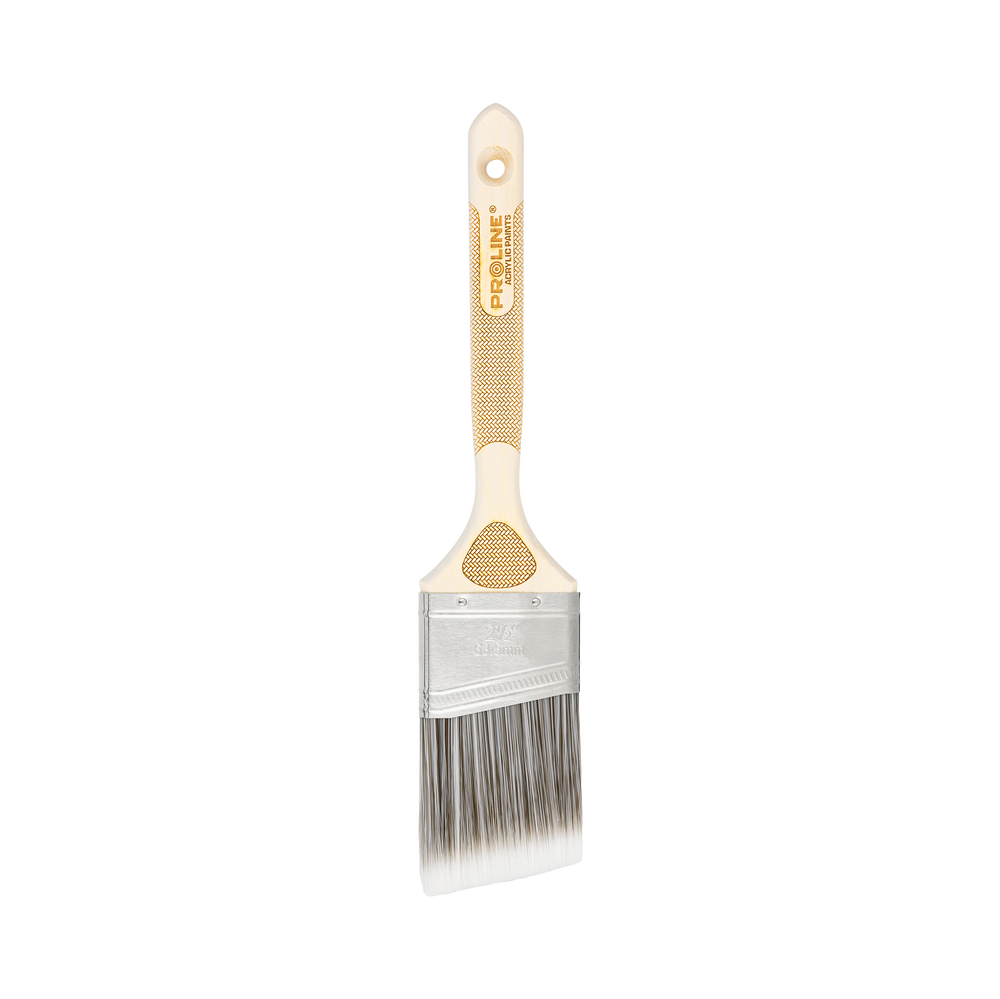 Pędzel skośny profesjonalny 2.5" rączka drewniana do farb akrylowych Proline 41472
