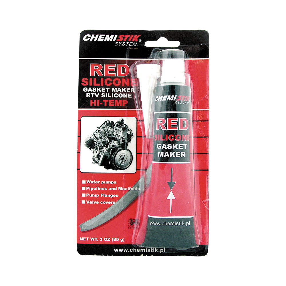 Uszczelniacz silikonowy 85g czerwony Profix 42040