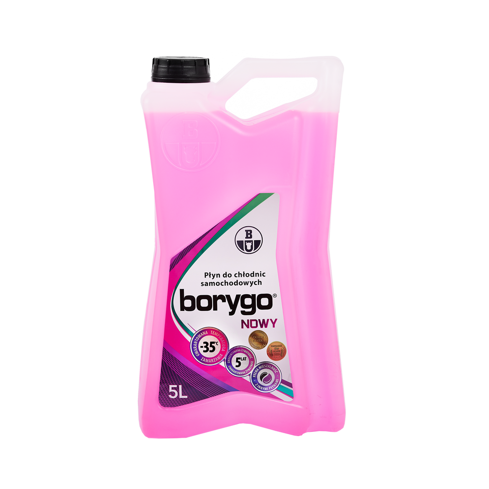 Płyn do chłodnic różowy nowy G11 5 L borygo 42249