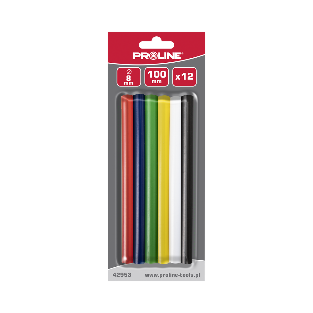 Klej W laskach kolorowy 8 mm Proline 42953