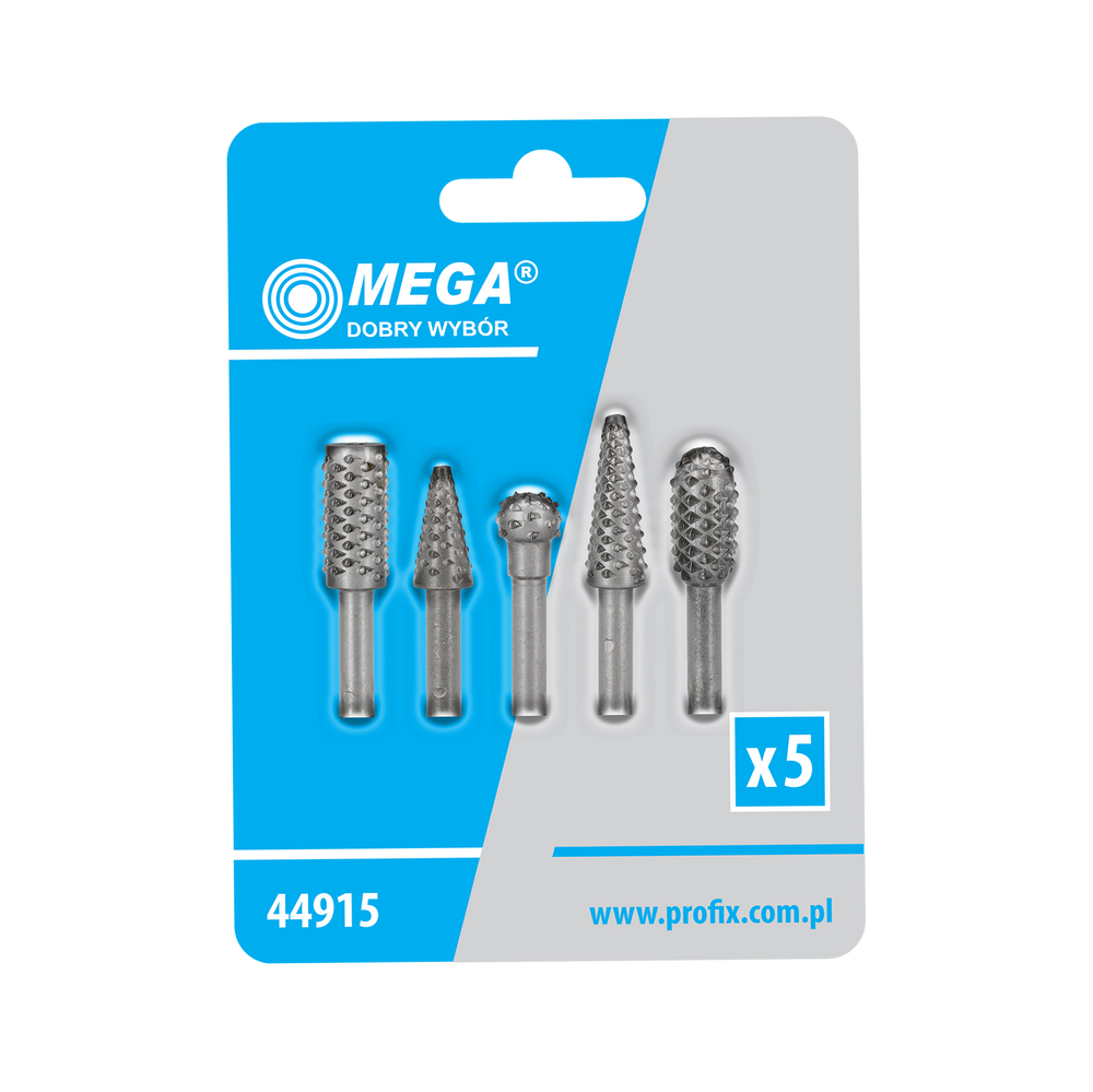 Frezy profilowane zestaw 6 elementów 6 mm Mega 44915