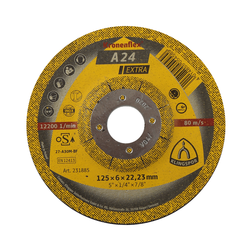 Tarcza do cięcia-metal A24EXTRA 230x3,0x22 PŁ.SZT.1 Klingspor 45449A