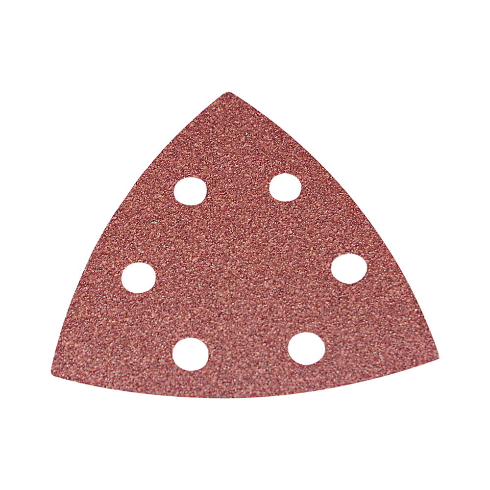 Trójkąty ścierne czepne typu delta 94x94 mm gr120 do drewna farb lakierów 5 sztuk Klingspor 45606