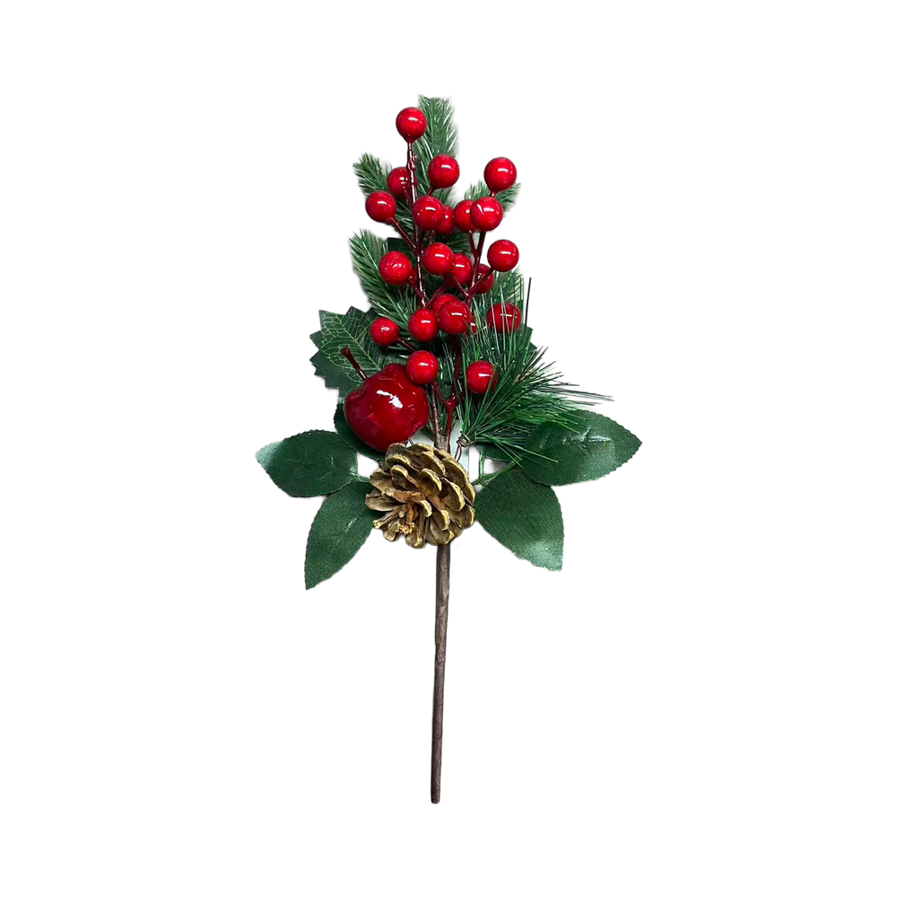 Gałązka świąteczna z jagodami 33 cm 47050R