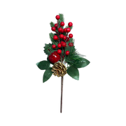 Gałązka świąteczna z jagodami 33 cm 47050R
