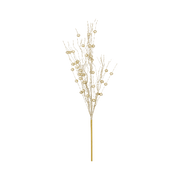 Gałązka świąteczna szampańska z brokatem 82 cm 47073R
