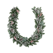 Girlanda świąteczna PVC dekorowana 200 cm 47100R