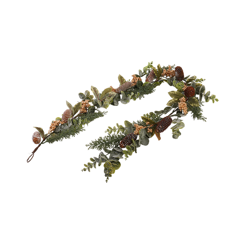 Girlanda świąteczna PE dekorowana 180 cm 47250R