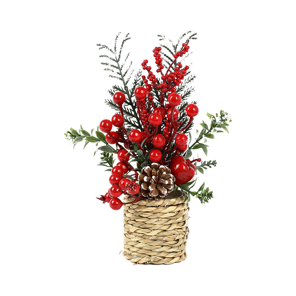 Drzewko świąteczne dekorowane 25 cm 47254R