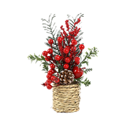 Drzewko świąteczne dekorowane 25 cm 47254R