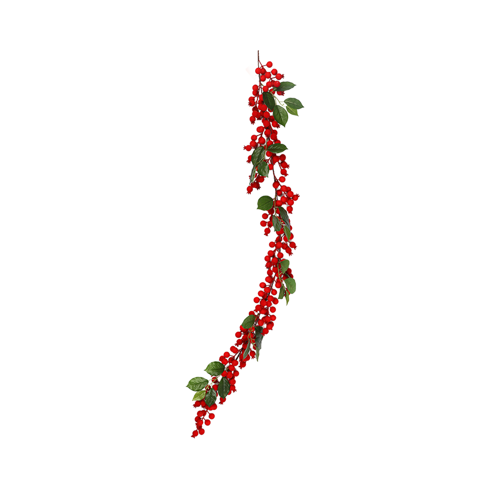 Girlanda świąteczna z czerwonymi jagodami 120 cm 47262R