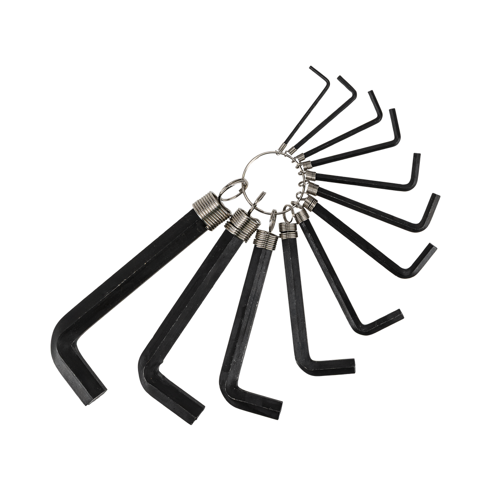 Klucze imbusowe 12 elementów 2-14 mm na kółku W etui Mega 48012