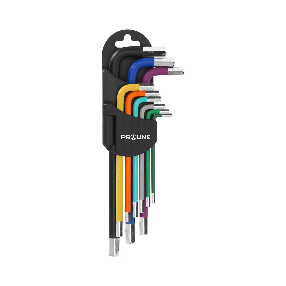 Klucze imbusowe długie zestaw 9 elementów 1.5-10 mm Proline 48312