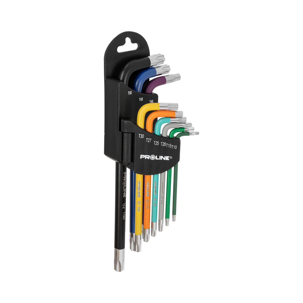 Klucze Torx długie zestaw 9 elementów Proline 48315