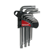 Klucze Torx CRV zestaw 9 elementów T10-T50 Proline 48339