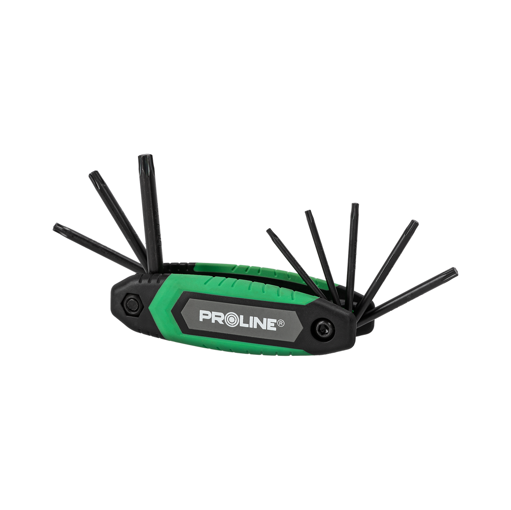 Klucze Torx ze skuwką zestaw 8 elementów T9-T40 Proline 48362