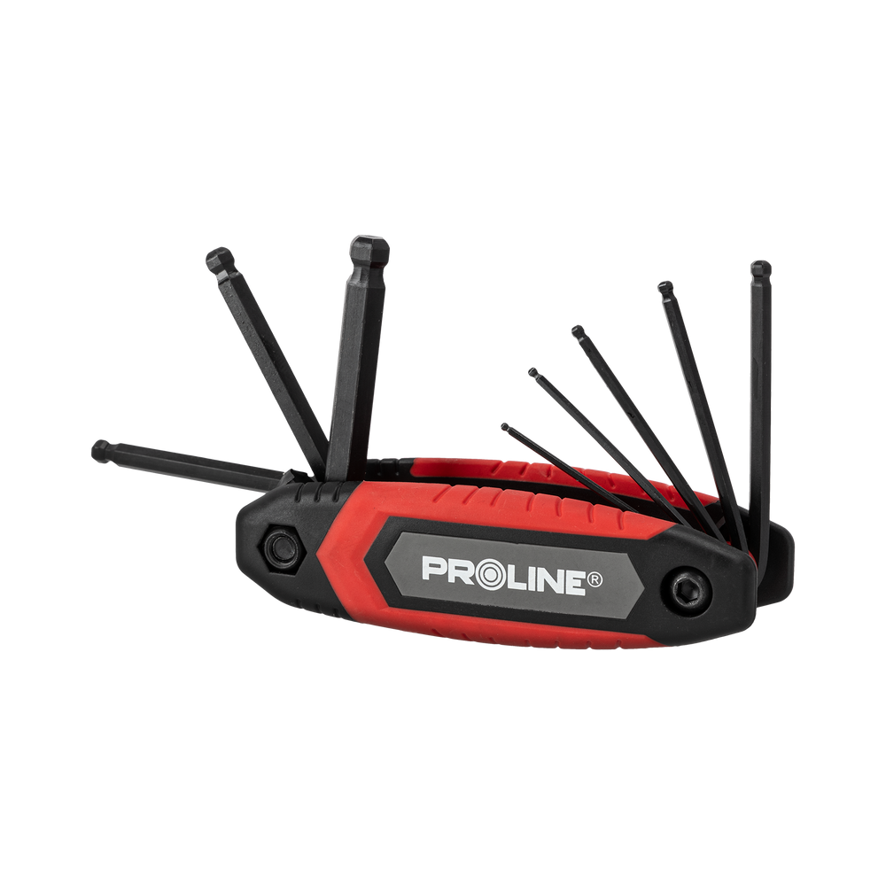 Klucze imbusowe z kulką i skuwką zestaw 8 elementów 1.5-8.0 mm Proline 48363