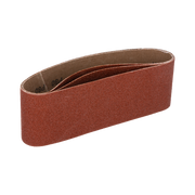 Pasy ścierne bezkońcowe do szlifierki taśmowej 75x457 mm 3 szt. P80 Proline 49022S