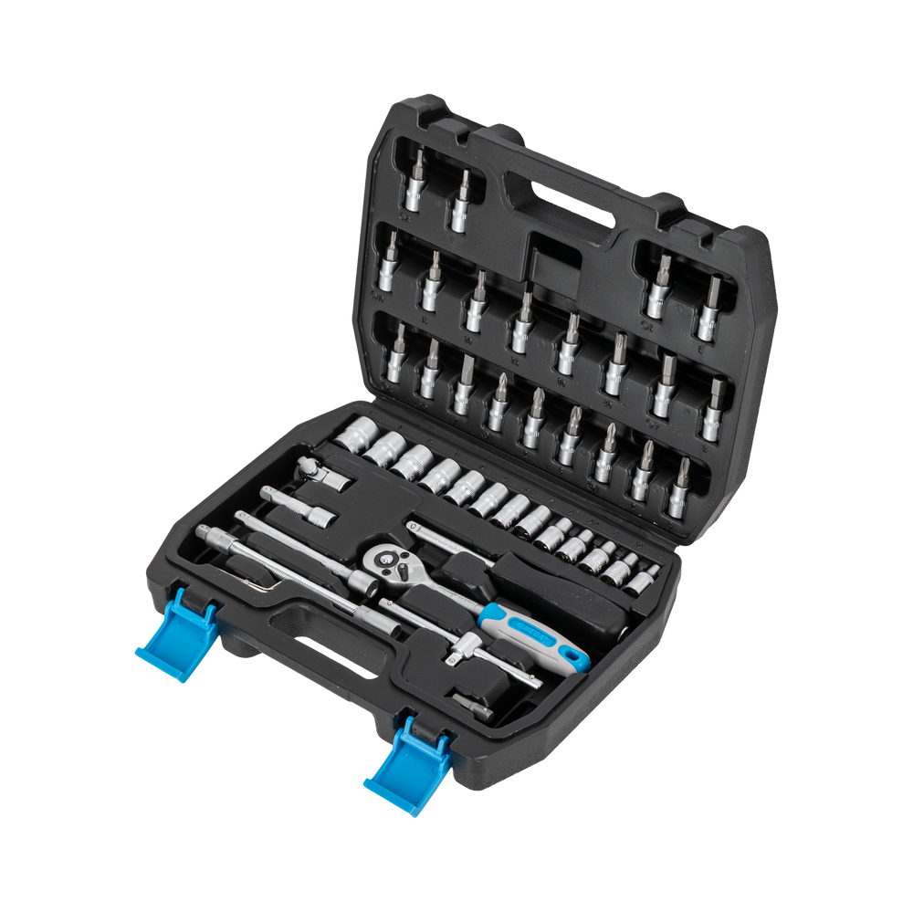 Zestaw kluczy nasadowych 46 elementów 1/4'' 4-14 mm Mega 58046
