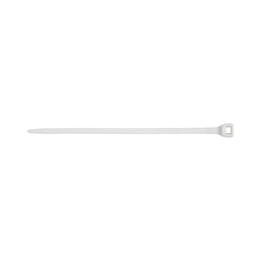 Opaski zaciskowe 25x100 mm białe 100 sztuk Mega 59210B
