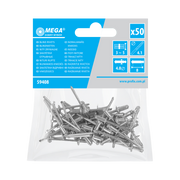 Nit aluminiowy zrywalny 4,0x 8 mm 50 sztuk Mega 59408