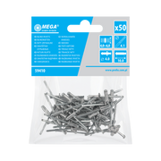 Nit aluminiowy zrywalny 4,0x10 mm 50 sztuk Mega 59410
