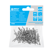 Nit aluminiowy zrywalny 4,8x 8 mm 50 sztuk Mega 59508