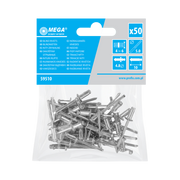 Nit aluminiowy zrywalny 4,8x10 mm 50 sztuk Mega 59510