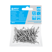 Nit aluminiowy zrywalny 4,8x12 mm 50 sztuk Mega 59512