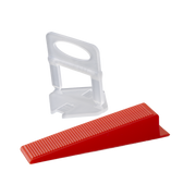 Zestaw: klips 2 mm 300szt. + klin 100szt. sys. poz. płytek Proline 61352