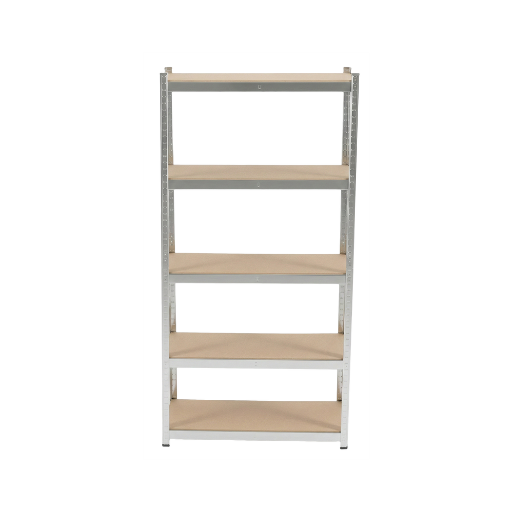 Zestaw 2 regałów metalowych wciskany warsztatowy 5 półek 180×90×40,875 kg ocynk 62030Z