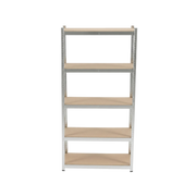 Zestaw 2 regałów metalowych wciskany warsztatowy 5 półek 180×90×40,875 kg ocynk 62030Z