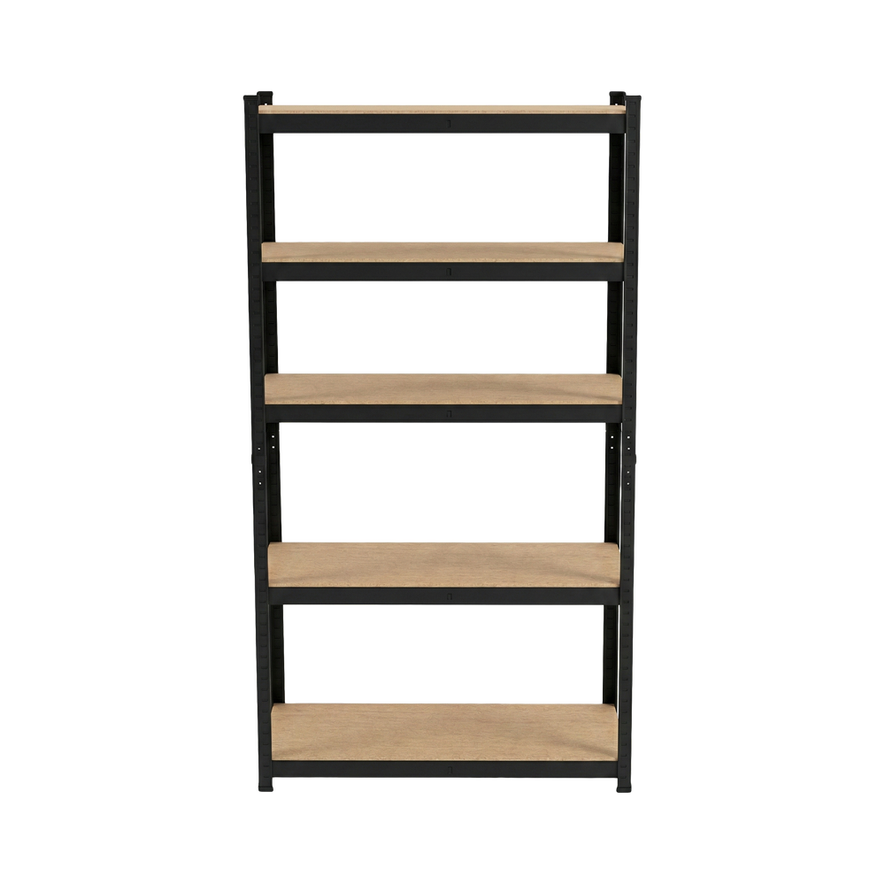 Regał metalowy magazynowy wciskany warsztatowy 5 półek 180×90×40,875 kg czarny 62030C