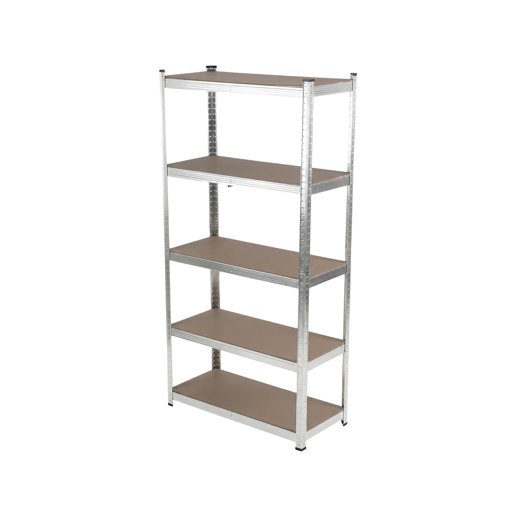 Regał metalowy magazynowy wciskany warsztatowy 5 półek 180×90×40,1325 kg ocynk 62031