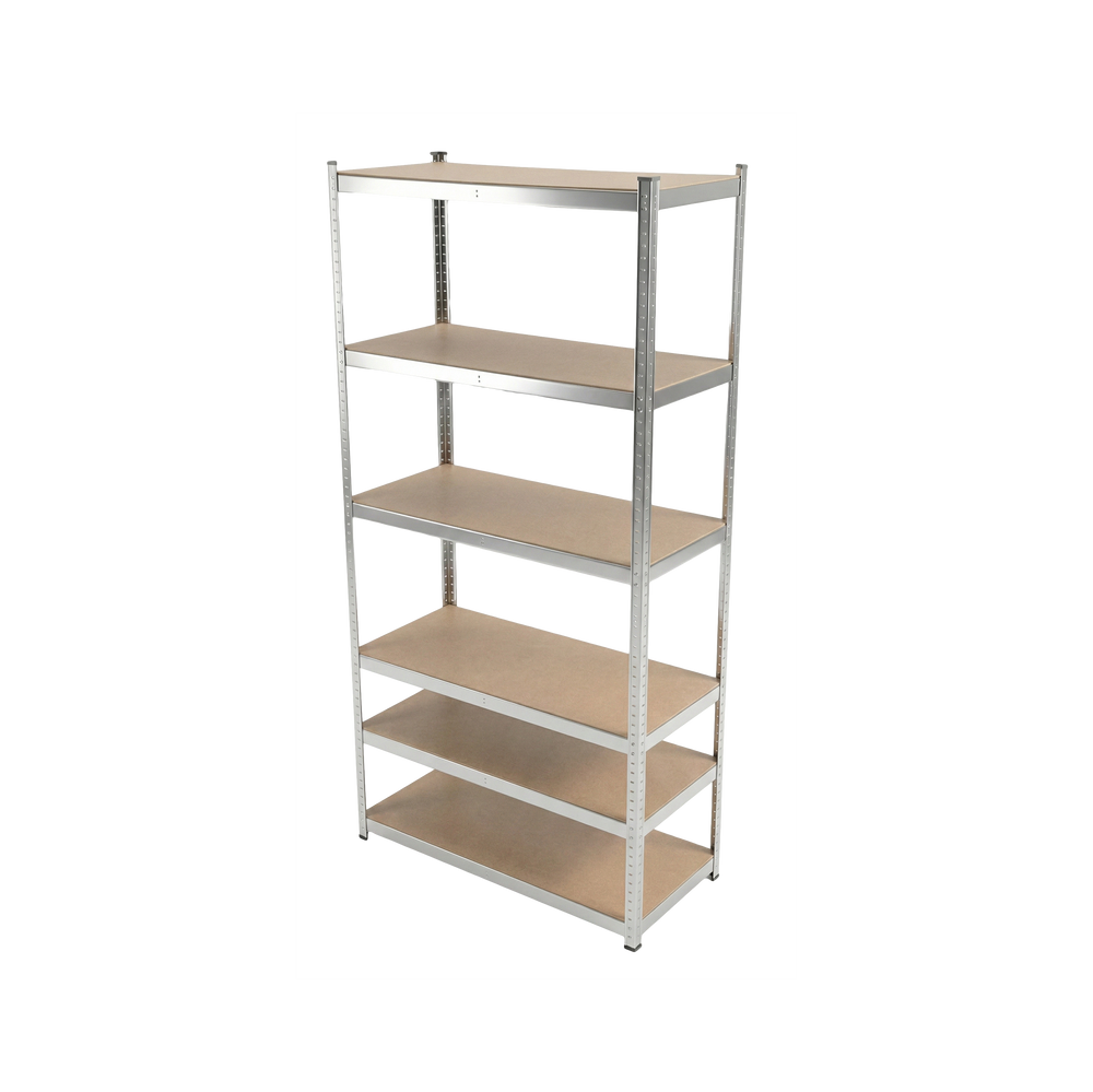 Regał metalowy magazynowy wciskany warsztatowy 6 półek 222×110×50,1050 kg ocynk 62032